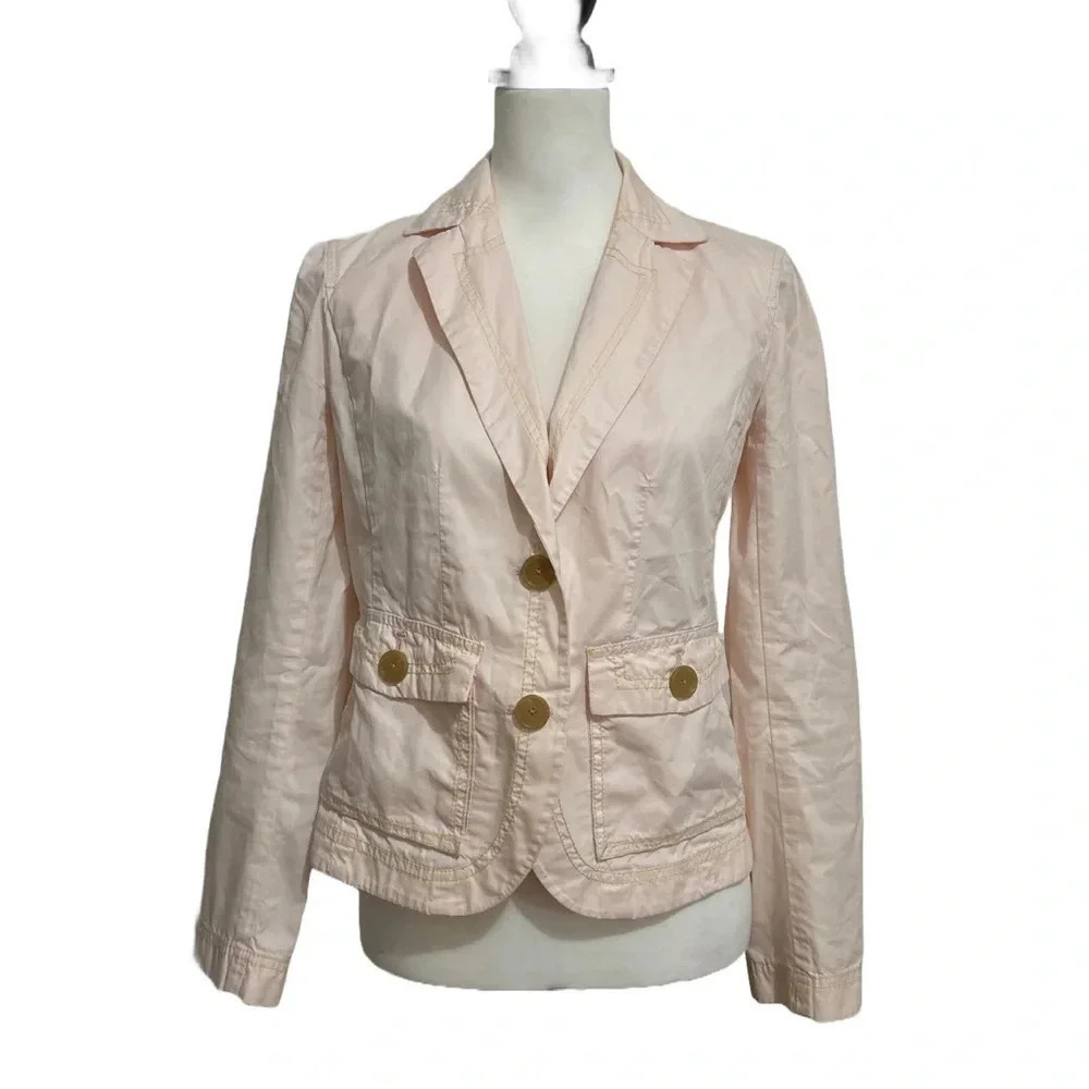 J. Crew Classic Twill Chino Light Pink Jacket. Small